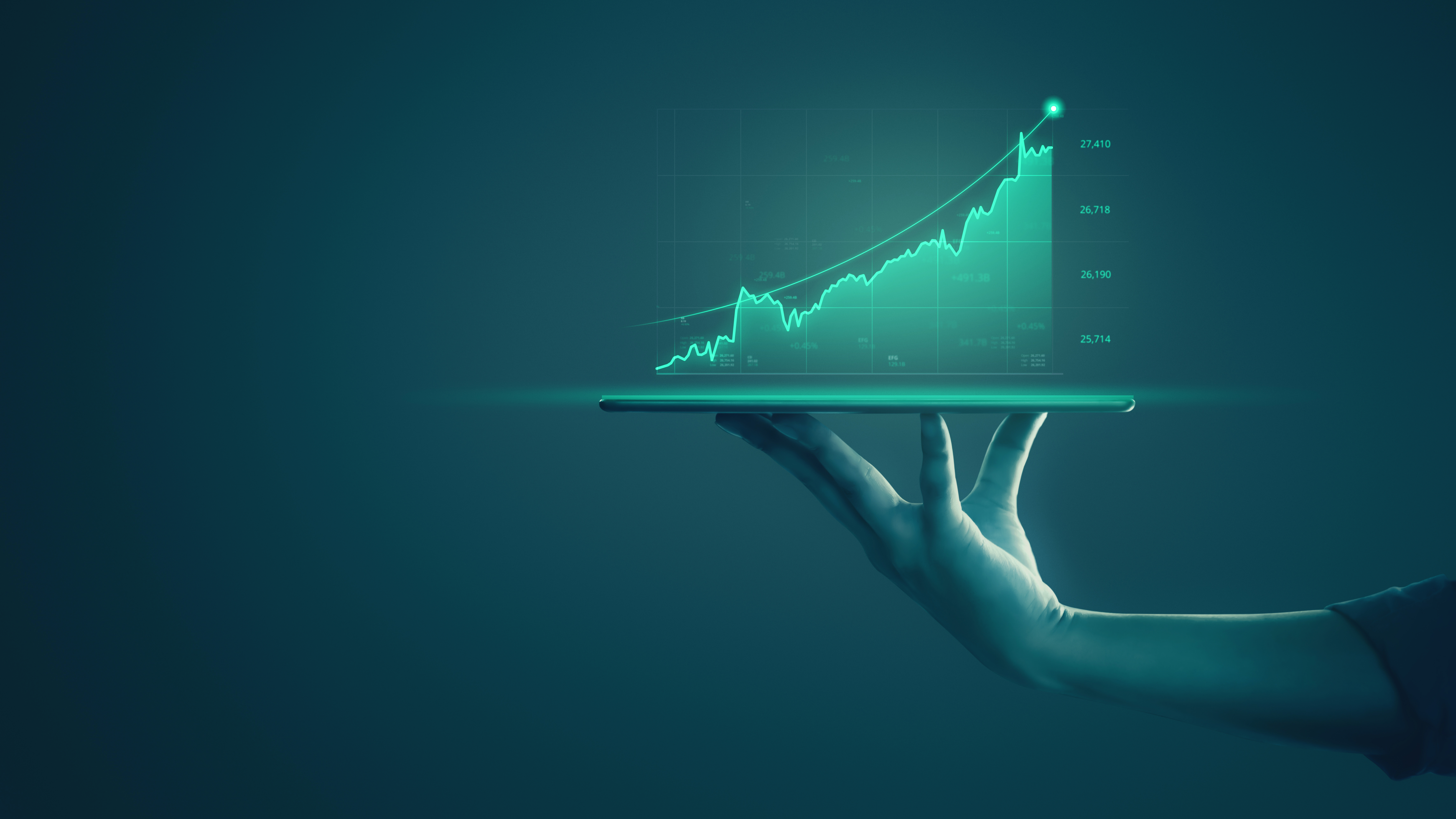 Financial data graph Financial data graph