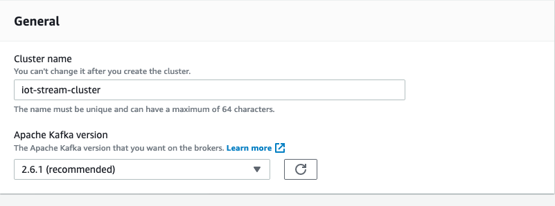 cluster configuration