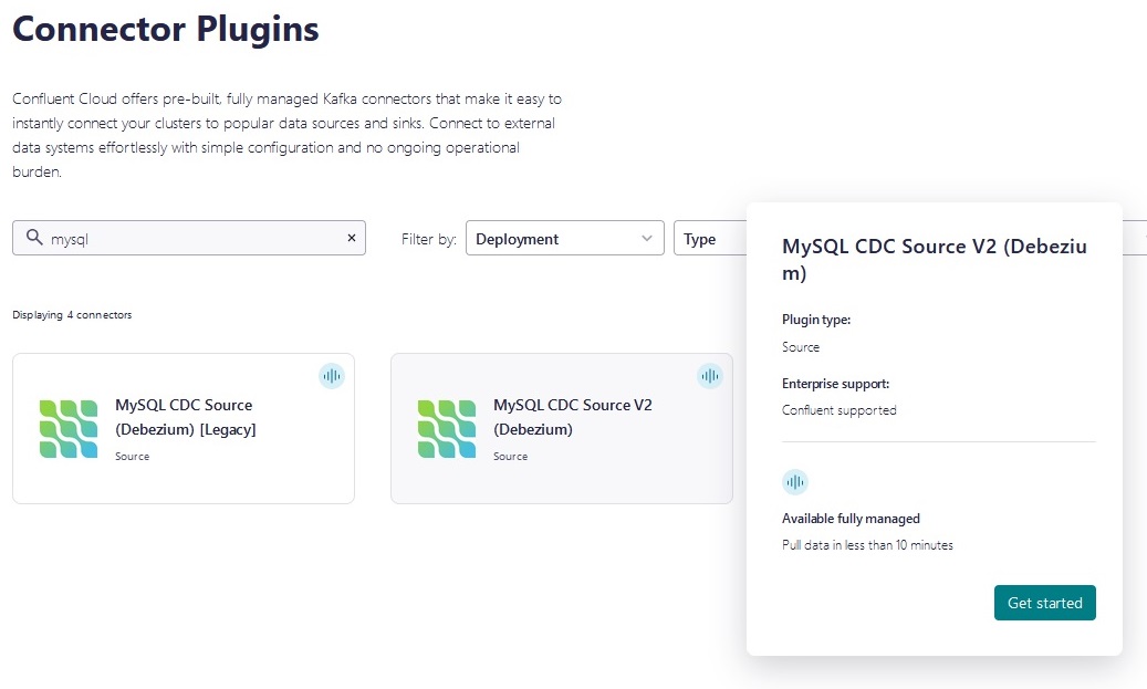 Confluent Cloud Connector Plugins MySQL Confluent Cloud Connector Plugins MySQL