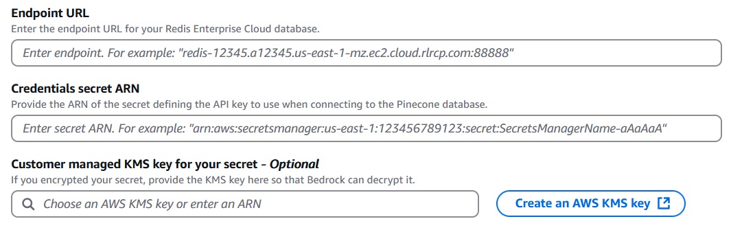 Redis Cloud configure Endpoint URL Credentials ART Customer managed KMS Redis Cloud configure Endpoint URL Credentials ART Customer managed KMS
