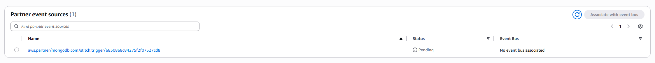 New Partner event source 