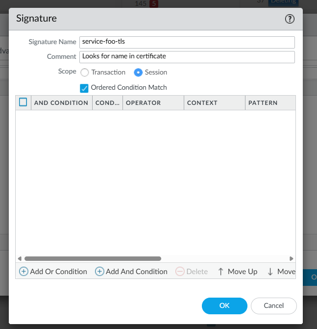 PANW: Signature name
