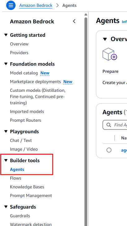 Create an Amazon Bedrock Agent