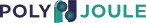 "PolyJoule logo with stylized text and abstract design elements."