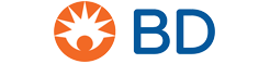 BD Healthcare logo with an orange and white symbol and blue 'BD' text.