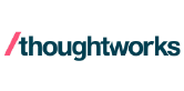 Thoughtworks logo with a forward slash design and company name text.