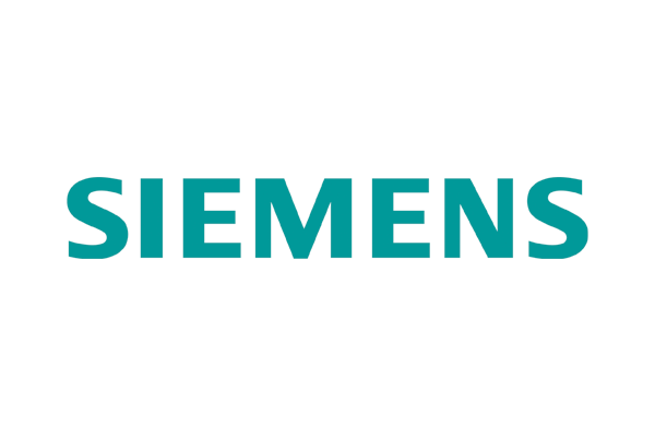 The Siemens logo in teal text on a white background.