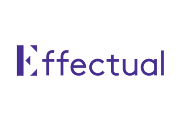 The Effectual company logo displayed with purple text on a white background.