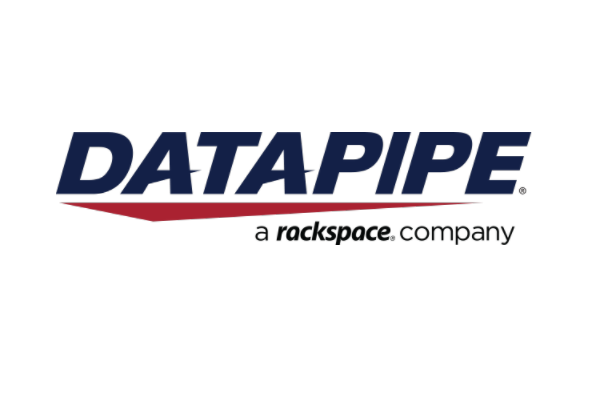 Logo of Datapipe, a Rackspace company, showing the word 'DATAPIPE' with the tagline 'a rackspace company' below it.