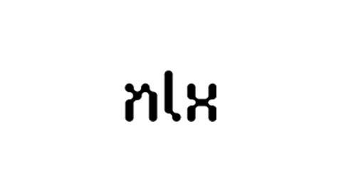 The logo of NLX, featuring a stylized, modern black 'nlx' text on a white background.