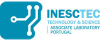 Logo of INESC TEC Technology & Science Associate Laboratory Portugal, featuring a circuit-style graphic and blue color theme.