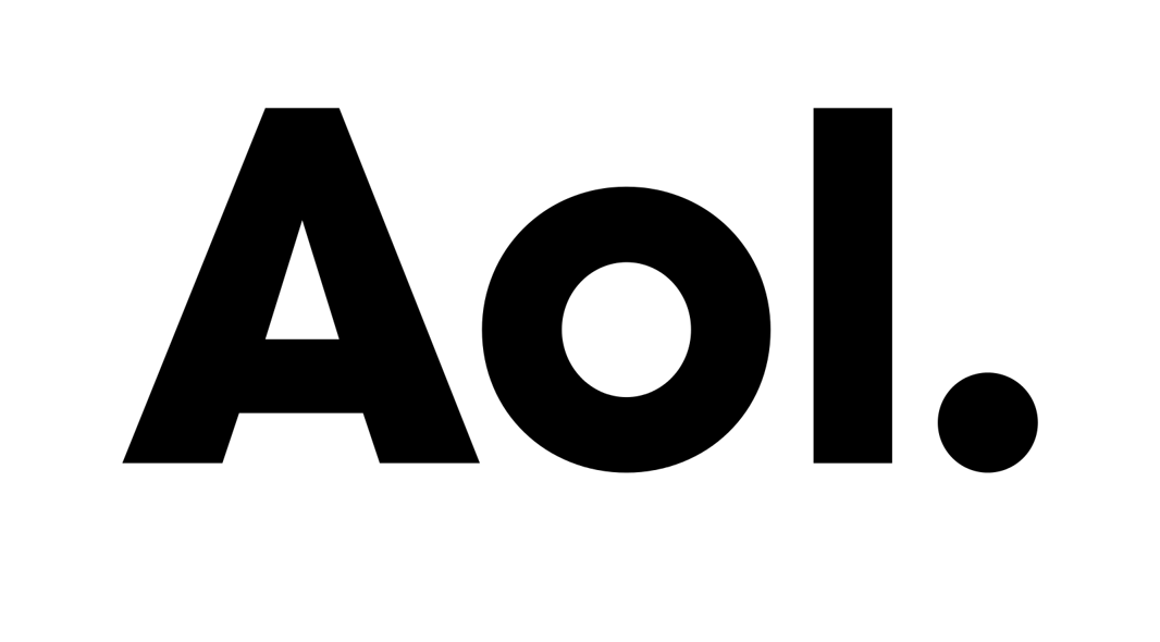 A graphic featuring the AOL logo, used as a visual for an AWS solution case study.
