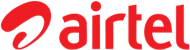The Airtel company logo, featuring the word 'airtel' in red stylized text with a distinctive abstract icon on the left.
