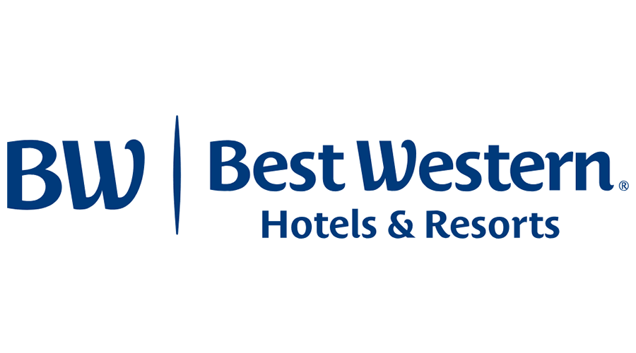 The logo of Best Western Hotels & Resorts, featuring the initials 'BW' and the brand name in blue text.