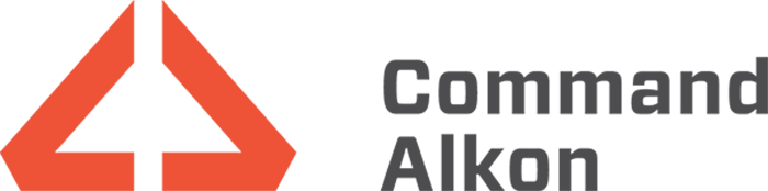 The Command Alkon company logo, featuring an orange and gray design with stylized text.