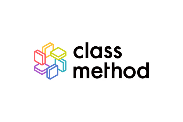 The Classmethod company logo featuring the words 'class method' next to a collection of colorful, interconnected cubes on a white background.