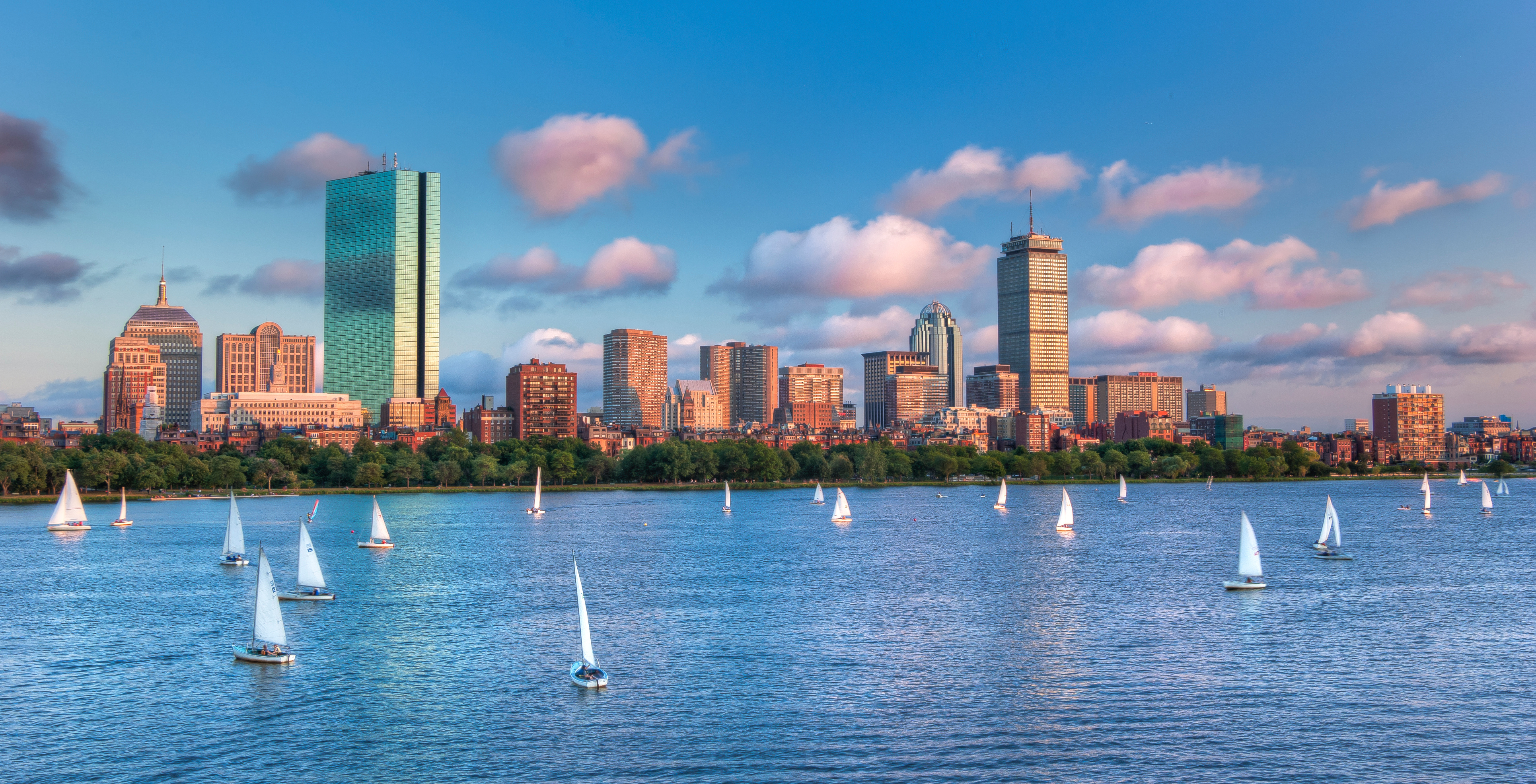 Panoramic View of theBoston Skyline Across the Charles River Basin Panoramic View of theBoston Skyline Across the Charles River Basin
