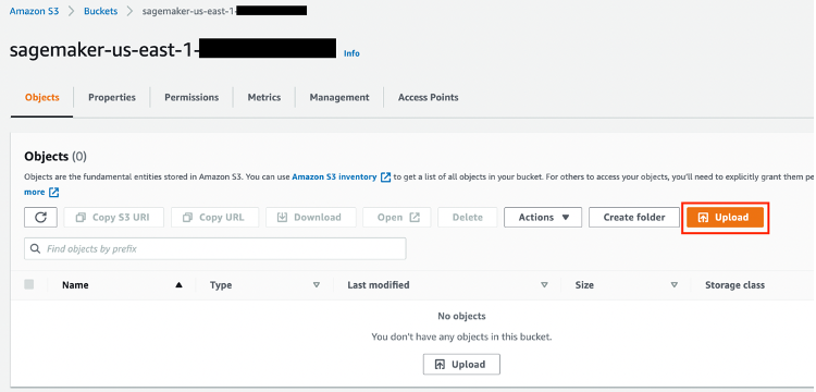 Etapa 2: faça upload do conjunto de dados para o bucket do Amazon S3 Etapa 2: faça upload do conjunto de dados para o bucket do Amazon S3