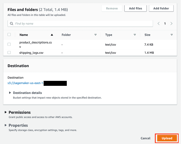 Etapa 2: faça upload do conjunto de dados para o bucket do Amazon S3 Etapa 2: faça upload do conjunto de dados para o bucket do Amazon S3